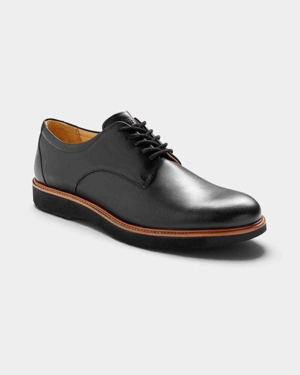NEW SAMUEL HUBBARD men's founder plain toe shoes in black